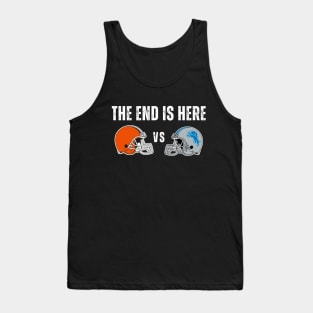 Browns versus Lions NFL Football Fans Funny Tank Top